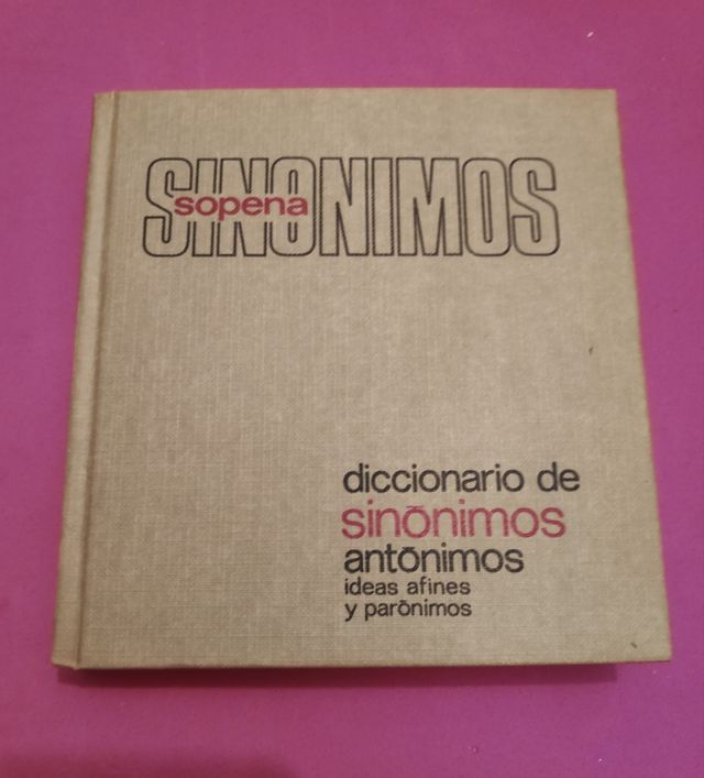 Diccionario de sinónimos y antónimos de segunda mano por 5 EUR en