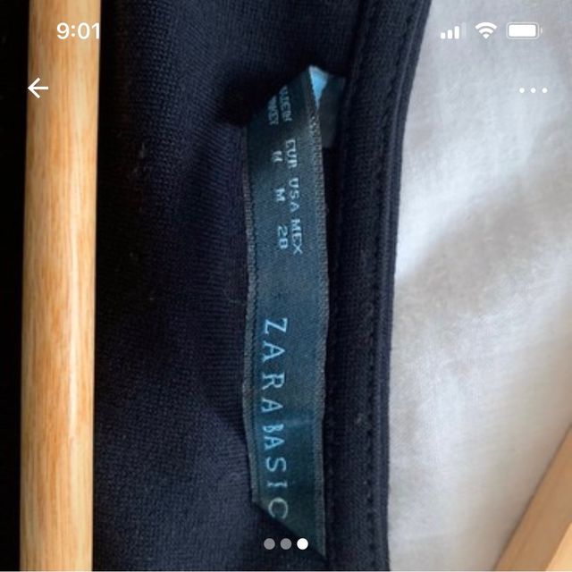 Vestido azul marino. Talla M de Zara.Poco uso