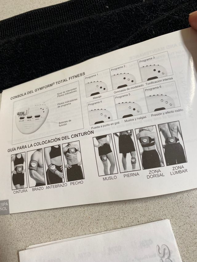 Elettrostimolatore muscolare «GYM FORM»