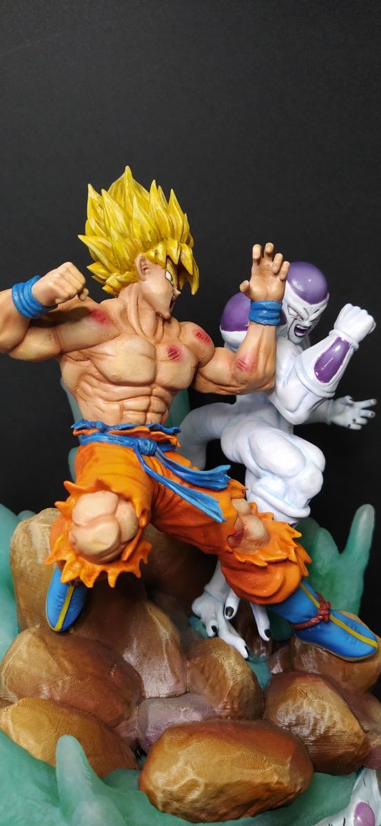 Diorama batalla dragon ball Z Goku Vs Freezer