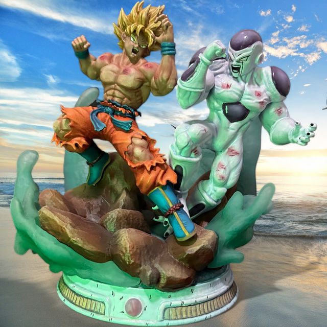 Diorama batalla dragon ball Z Goku Vs Freezer