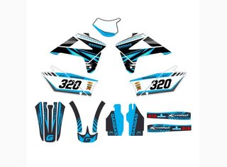Kit Pegatinas moto Enduro Gas-Gas EC 07-09 Azul 3