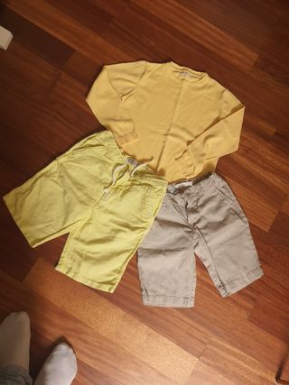 Jersey amarillo Sfera Pantalones cortos de segunda mano por 2 EUR en  Barcelona en WALLAPOP