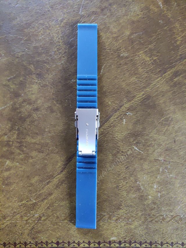 Correa de reloj silicona azul 18mm