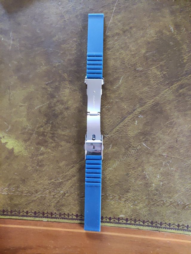 Correa de reloj silicona azul 18mm