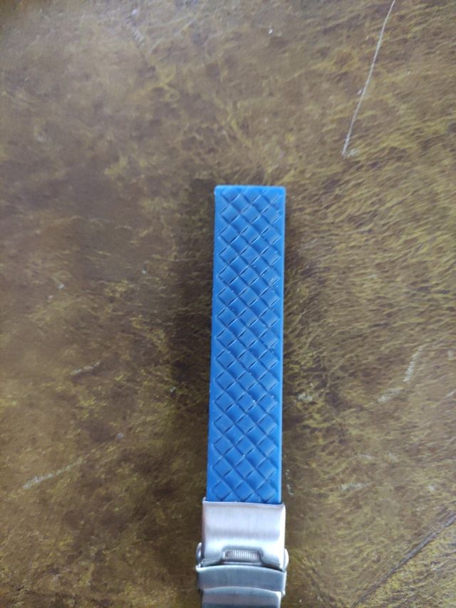 Correa de reloj silicona azul 18mm