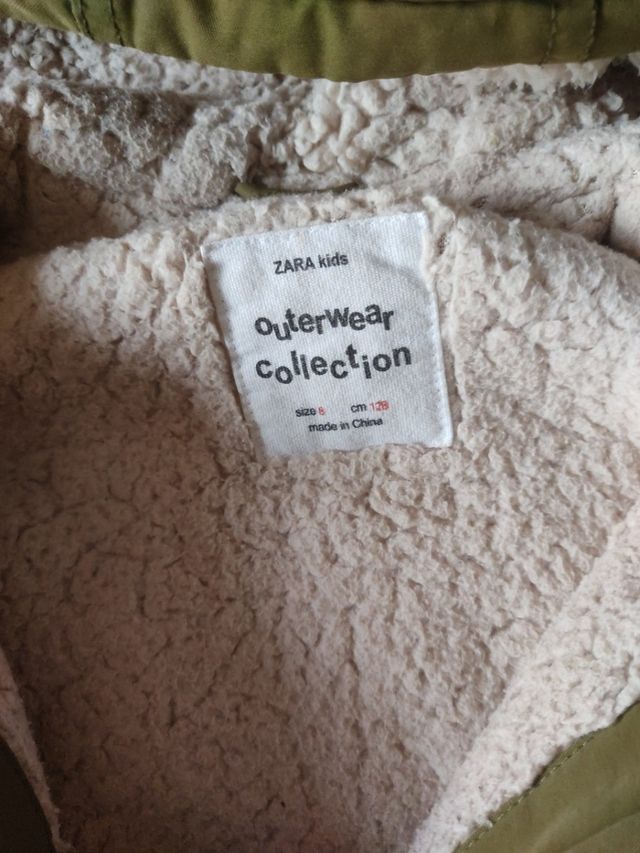 Abrigo verde de chica talla 8 años