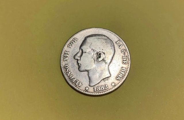 1 peseta de Alfonso XII 1882