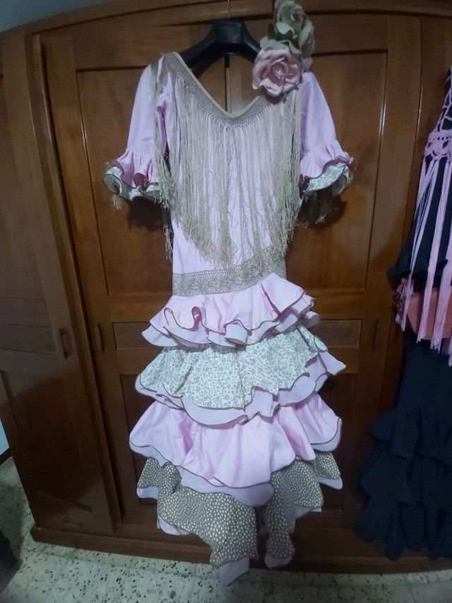 traje de flamenca niña talla 8-10 años