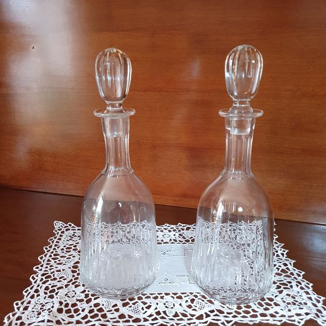 bottiglie in cristallo