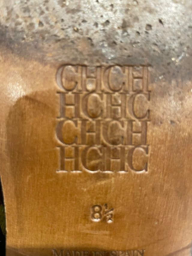 Slippers de CAROLINA HERRERA de pelo de potro