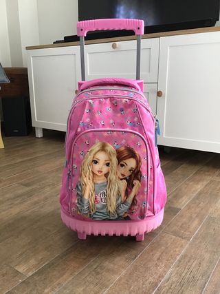 Maleta colegio niña TOP MODEL con carro. de segunda mano por 10 EUR en La  Línea de la Concepción en WALLAPOP