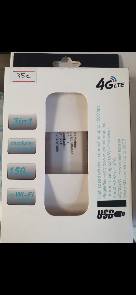 Adaptador WI-FI 4G LTE