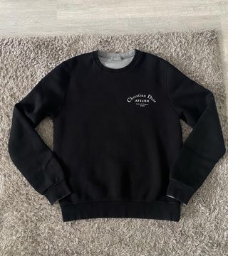 Sudadera con capucha “CHRISTIAN DIOR ATELIER”, corte casual Felpa de  algodón negra | DIOR