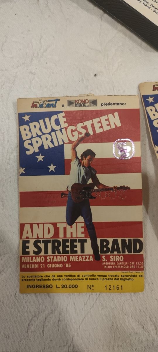 Bruce Springsteen " 2 Tickets 1985 + 3 Bootleg"