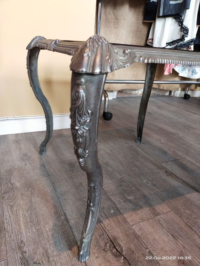 Bellissimo tavolino da tè marocchino, vetro/piatto