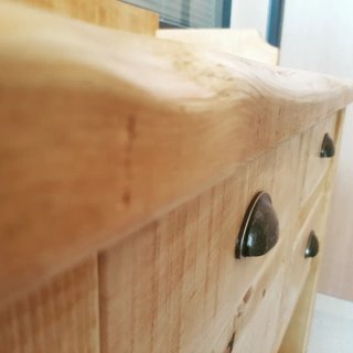 Mueble de baño rustico madera maciza a medida