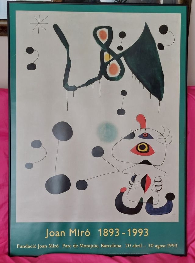 CARTEL ORIGINAL EXPOSICIÓN CENTENARIO JOAN MIRO.