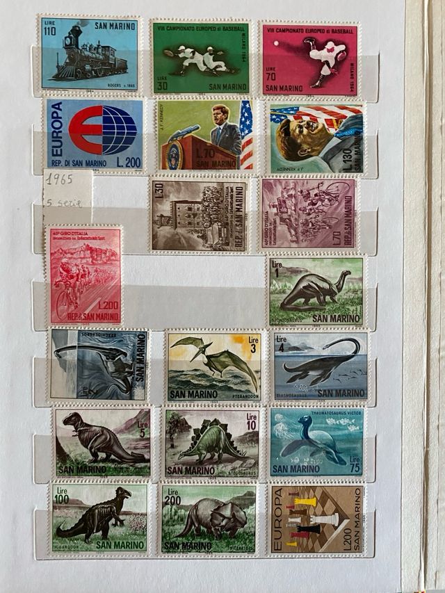 album Francobolli SAN MARINO nuovi 1964/1973  54