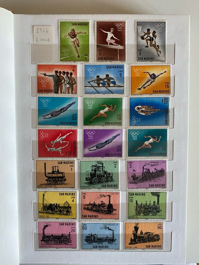 album Francobolli SAN MARINO nuovi 1964/1973  54