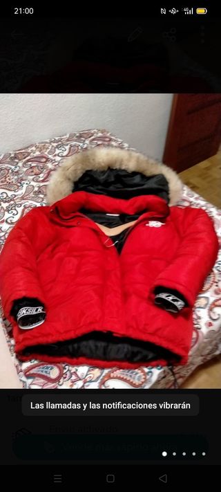 Cazadora SikSilk Shiny Puff Parka Granate