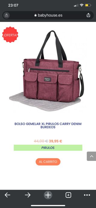 Bolso gemelar PIRULOS NUEVO de segunda mano por 39,95 EUR en Madrid en  WALLAPOP