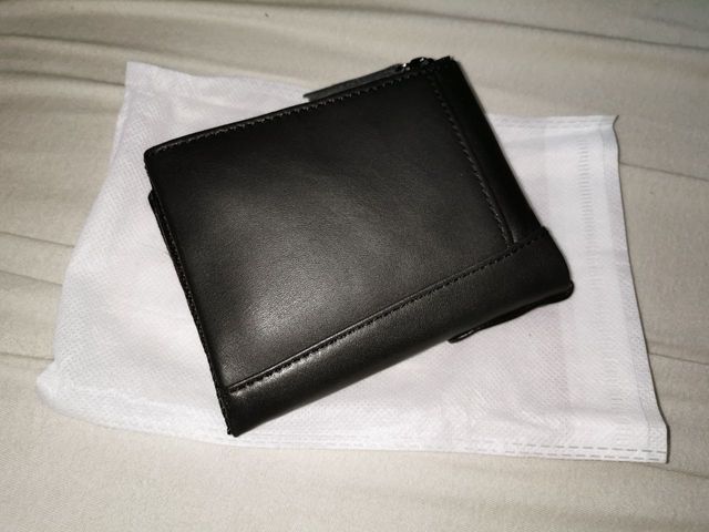 Cartera con doble cremallera y cadena metal NUEVO