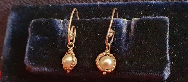 Orecchino di perle vintage in argento 925 Pandora