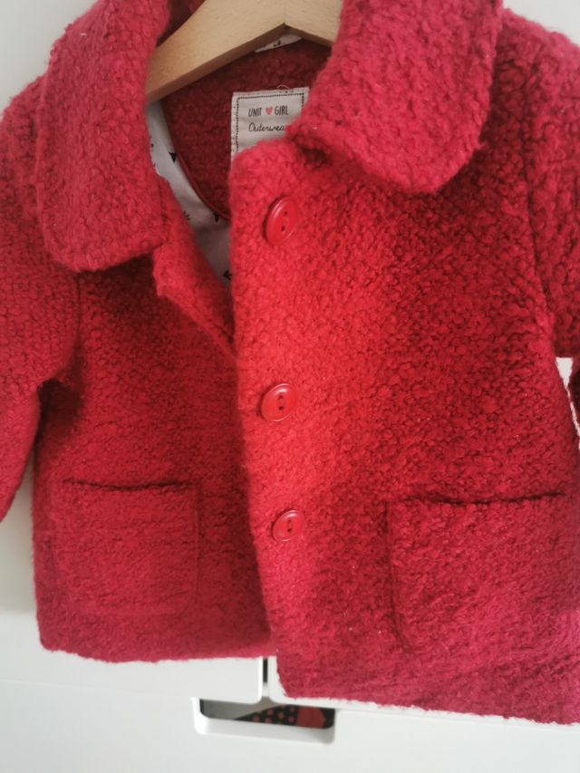 abrigo paño bebe 1 año