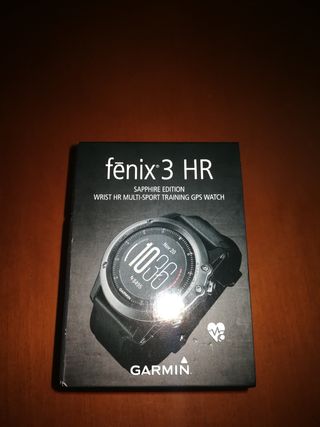 Garmin Fenix 3 HR Zafiro de segunda mano por 200 EUR en Madrid en WALLAPOP