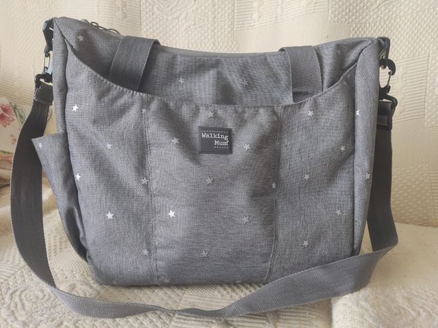 bolsa Walking Mum gris y estrellas
