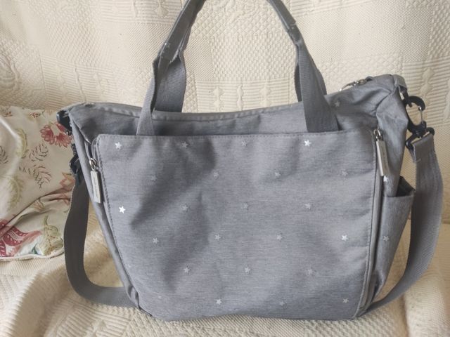bolsa Walking Mum gris y estrellas
