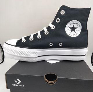 OFERTA!! converse plataforma lona talla 37,5 de segunda mano por 68 EUR en  Bilbao en WALLAPOP