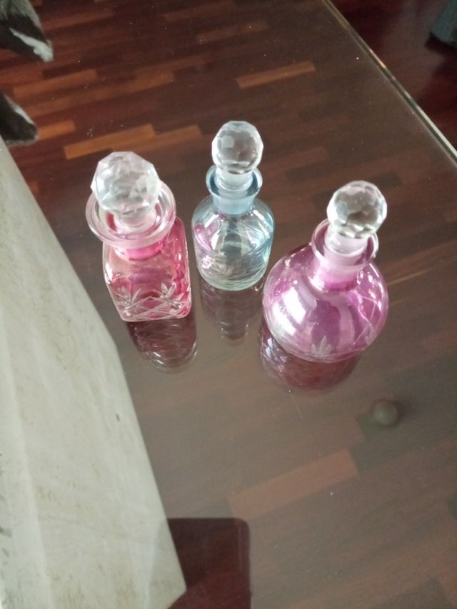 esencieros, perfumeros cristal