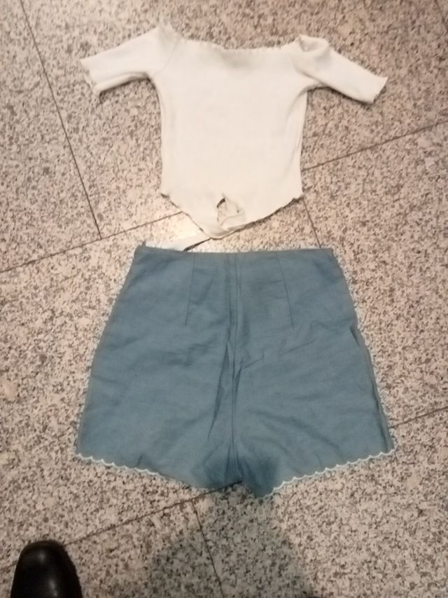 pantalón corto y top