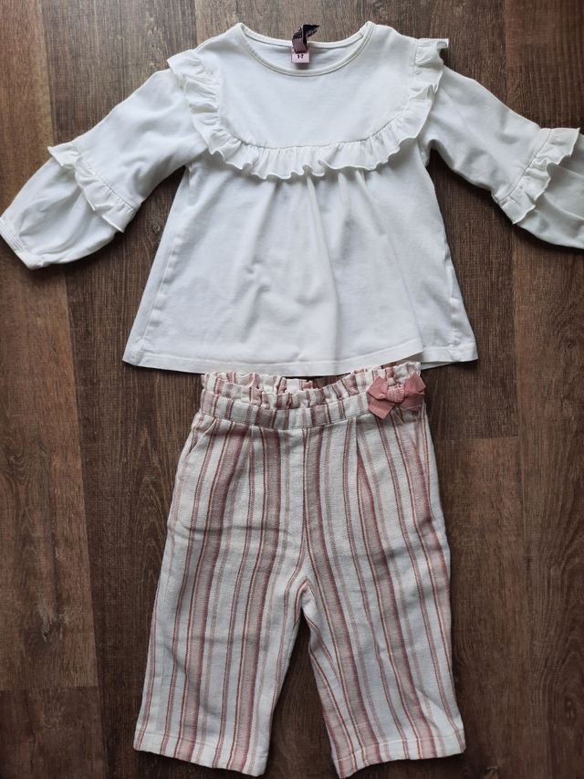 Pantalón camisa niña primavera 2 años