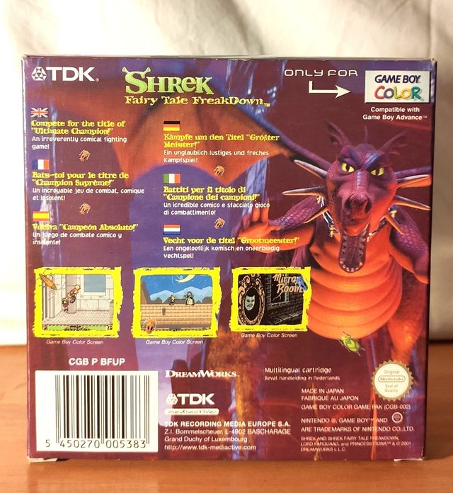 Shrek: Fairy tale freakdown Game Boy Color