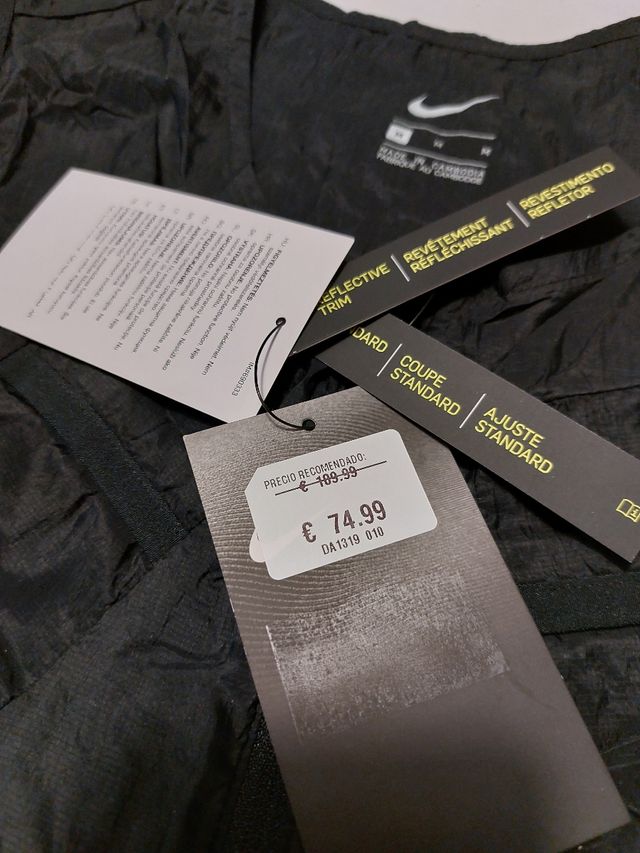 chaleco running nike