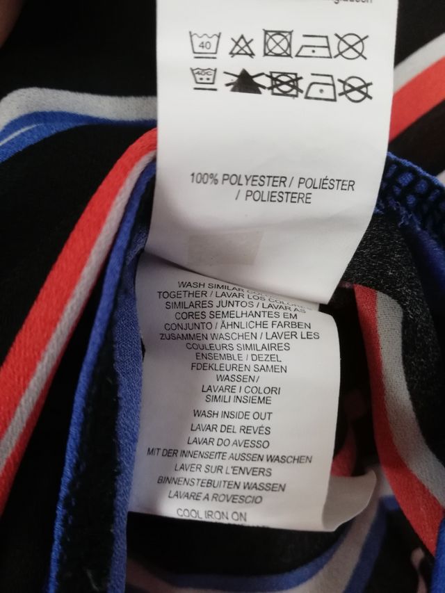 Blusa media manga a rayas