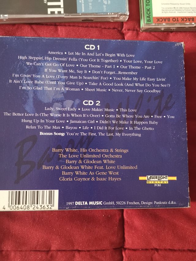 Barry White and Love Orchestra 4 CD lote coleccion