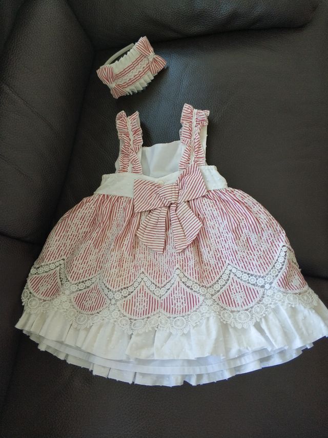 Vestido 3 años +diadema marca Miranda