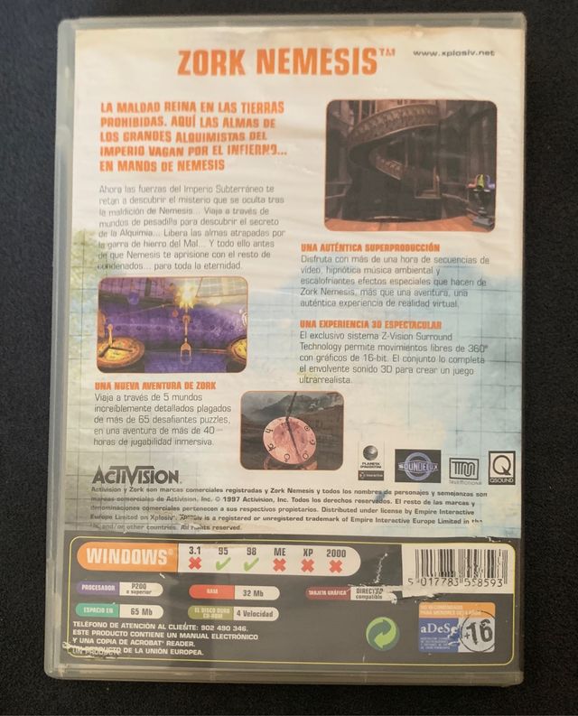 Juego PC ZORK NEMESIS