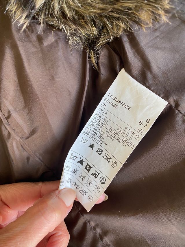 Chaleco pelo niña Benetton