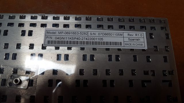 Teclado español para portátil Asus