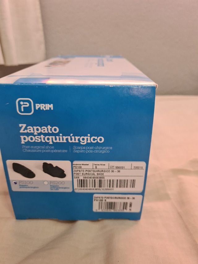 zapato postquirurgico