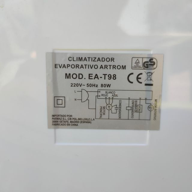 Ventilador ARTEROM EA-T98 + Filtro aire