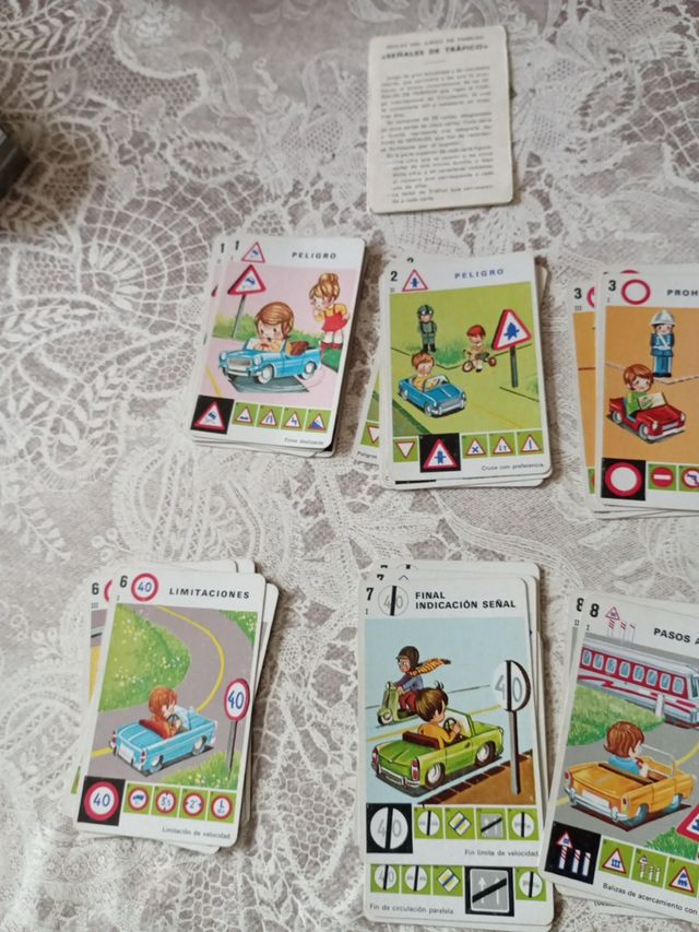 Juego de cartas para niños Señales de Tráfico
