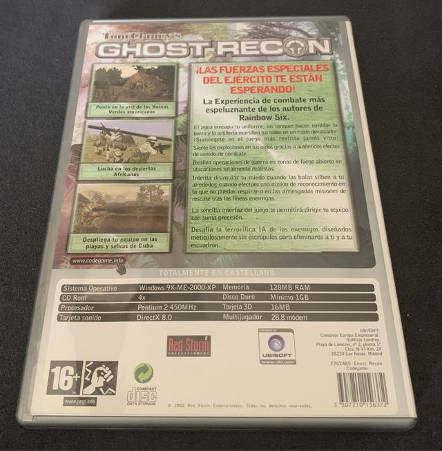 Juego PC GOSHT RECON (Tom Clancy's)