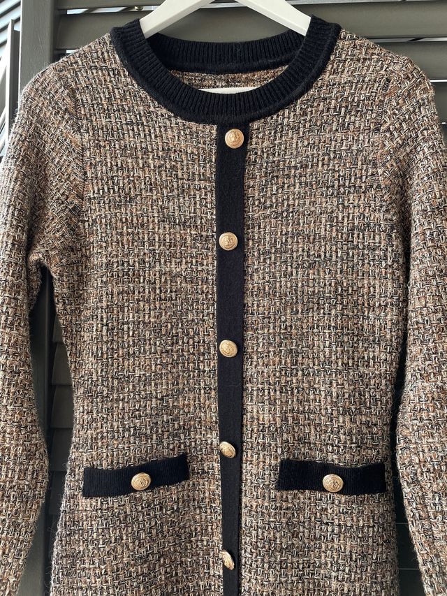 Vestido de punto estilo Chanel