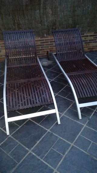 Tumbona madera de segunda mano | CASINUEVO